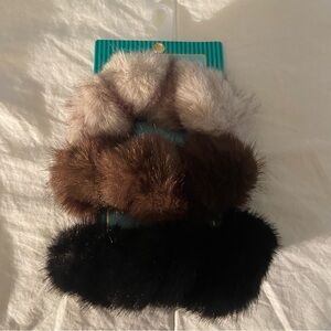 Faux Fur Scrunchies